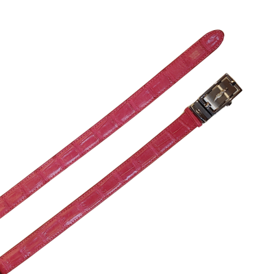 CROCODILE BELLY LEATHER WOMEN BELT : CLBT019S1 CLBT021S1