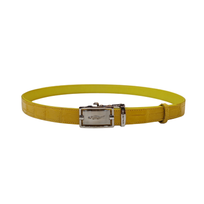 CROCODILE BELLY LEATHER WOMEN BELT : CLBT019S1 CLBT021S1
