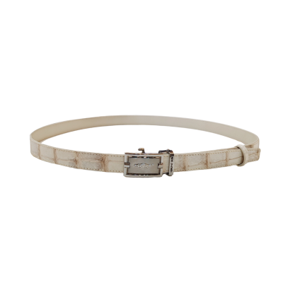 CROCODILE BELLY LEATHER WOMEN BELT : CLBT019S1 CLBT021S1