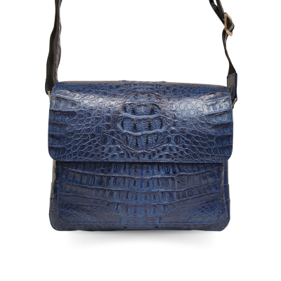 CMB0184HKMX : CROCODILE HORNBACK LEATHER MEN MESSENGER BAG
