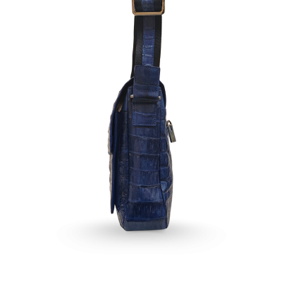 CMB0184HKMX : CROCODILE HORNBACK LEATHER MEN MESSENGER BAG