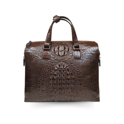 CMB0191HMX : CROCODILE HORNBACK LEATHER BRIEFCASE BUSINESS BAG