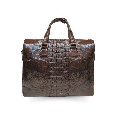 CMB0191HMX : CROCODILE HORNBACK LEATHER BRIEFCASE BUSINESS BAG