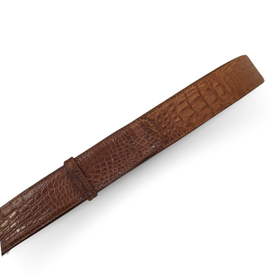CMBT001H-1.5 : CROCODILE HORNBACK LEATHER MEN BELT 1.5 INCHES