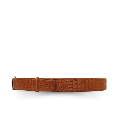 CMBT001H-1.5 : CROCODILE HORNBACK LEATHER MEN BELT 1.5 INCHES