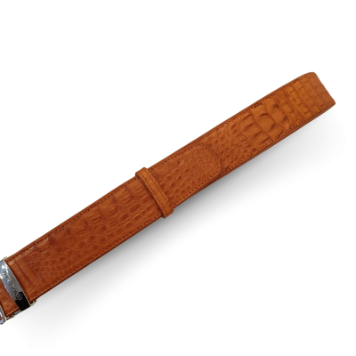 CMBT001H-1.5 : CROCODILE HORNBACK LEATHER MEN BELT 1.5 INCHES