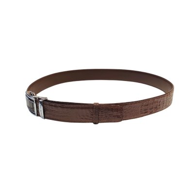 CROCODILE HORNBACK LEATHER BELT : CMBT001H15