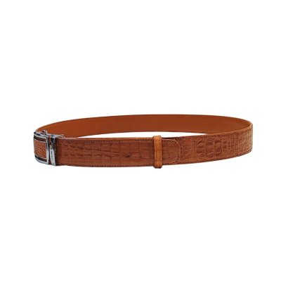 CROCODILE HORNBACK LEATHER BELT : CMBT001H15