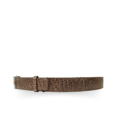 CMBT002L-1.5 : CROCODILE LEG LEATHER MEN BELT