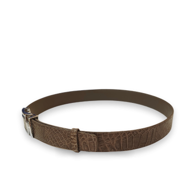 CMBT002L-1.5 : CROCODILE LEG LEATHER MEN BELT