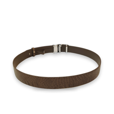 CMBT002L-1.5 : CROCODILE LEG LEATHER MEN BELT