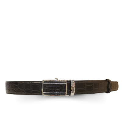 CMBT003SM-1.5 : CROCODILE BELLY LEATHER MEN BELT 1.5 INCHES