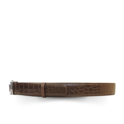 CMBT003SM-1.5 : CROCODILE BELLY LEATHER MEN BELT 1.5 INCHES