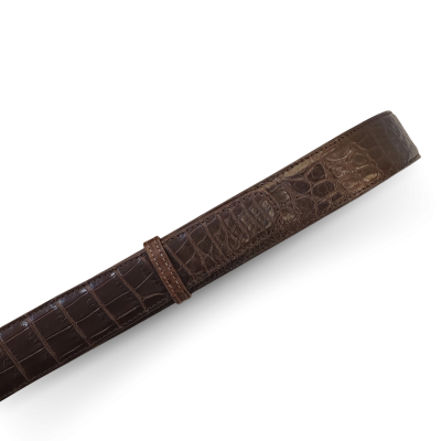 CMBT003SM-1.5 : CROCODILE BELLY LEATHER MEN BELT 1.5 INCHES