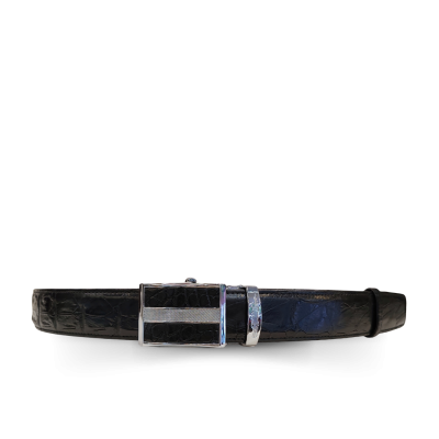 CMBT004B-1.5 : CROCODILE BACK LEATHER MEN BELT