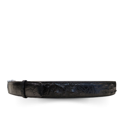 CMBT004B-1.5 : CROCODILE BACK LEATHER MEN BELT