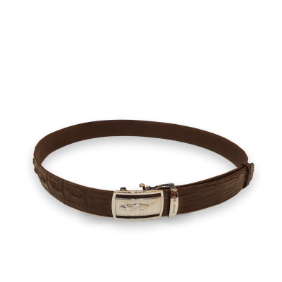 CMBT004B-1.5 : CROCODILE BACK LEATHER MEN BELT
