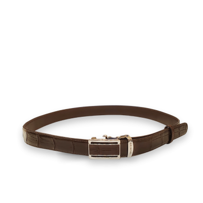 CMBT006S-1.3 : CROCODILE BELLY LEATHER MEN BELT 1.3 INCHES