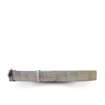 CMBT007SL-1.5 : CROCODILE BELLY LEATHER MEN BELT 1.5 INCHES