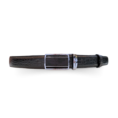 CROCODILE BELLY LEATHER BELT : CMBT028S15