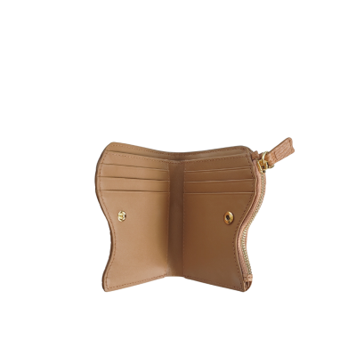 CROCODILE LEATHER SHORT BI-FOLD & ZIPPED WALLET : CW0122SLS1R