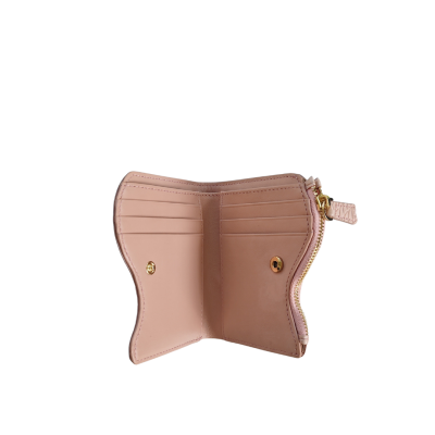 CROCODILE LEATHER SHORT BI-FOLD & ZIPPED WALLET : CW0122SLS1R