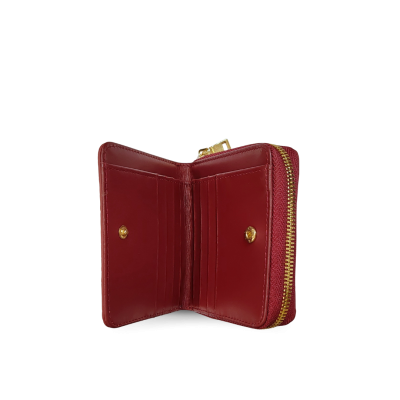 CW0122SSAY : CROCODILE BELLY LEATHER SHORT BI-FOLD & ZIPPED WALLET