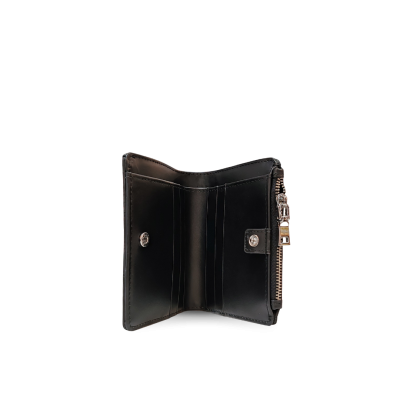 CW0122SSHKAY : CROCODILE BELLY LEATHER SHORT BI-FOLD & ZIPPED WALLET