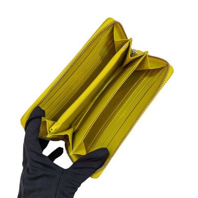 CROCODILE BACK BELLY LEATHER LONG MEDIUM ZIPPED WALLET : CW01BSMAY