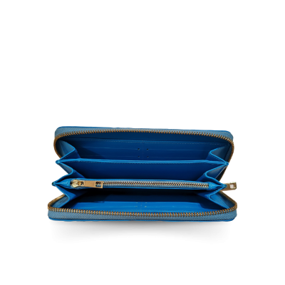 CROCODILE BACK BELLY LEATHER LONG MEDIUM ZIPPED WALLET : CW01BSMY