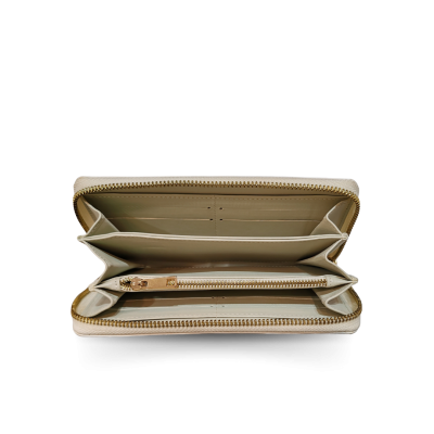 CROCODILE BACK BELLY LEATHER LONG MEDIUM ZIPPED WALLET : CW01BSMY