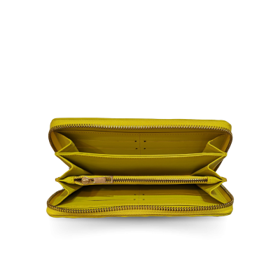 CROCODILE BACK BELLY LEATHER LONG MEDIUM ZIPPED WALLET : CW01BSMY