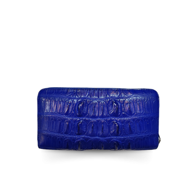CROCODILE TAIL LEATHER LONG MEDIUM ZIPPED WALLET : CW01BTMT
