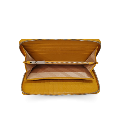 CW01HK-L-R : CROCODILE HORNBACK LEATHER LONG LARGE ZIPPED WALLET