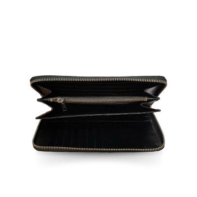 CW01HK-L-T : CROCODILE HORNBACK LEATHER LONG LARGE ZIPPED WALLET(copy)