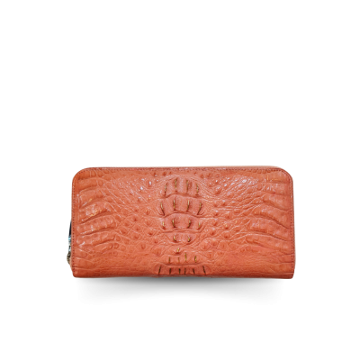 CROCODILE HORNBACK LEATHER LONG MEDIUM ZIPPED WALLET : CW01HKMMX
