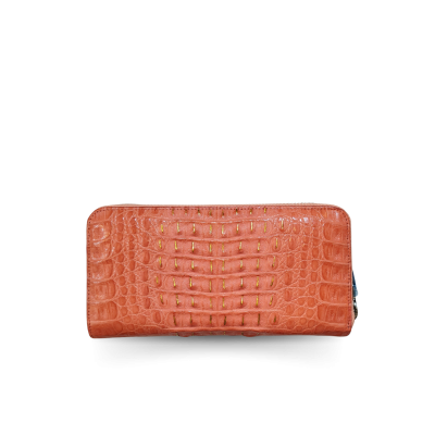 CROCODILE HORNBACK LEATHER LONG MEDIUM ZIPPED WALLET : CW01HKMMX