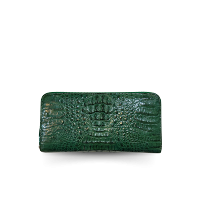 CROCODILE HORNBACK LEATHER LONG MEDIUM ZIPPED WALLET : CW01HKMMX