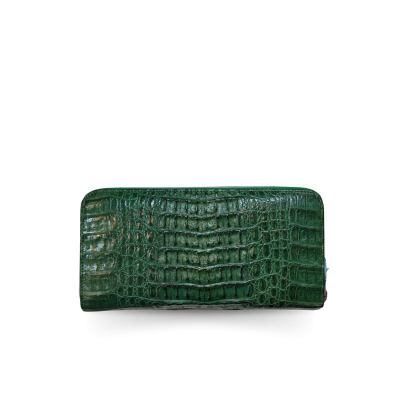 CROCODILE HORNBACK LEATHER LONG MEDIUM ZIPPED WALLET : CW01HKMMX