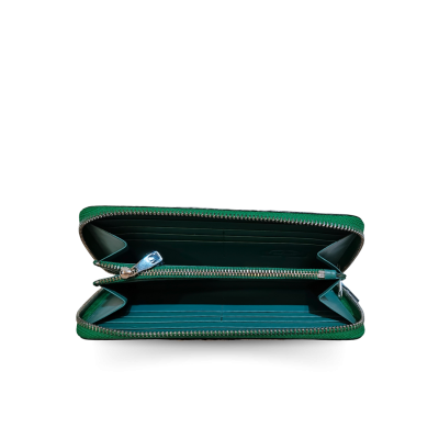 CROCODILE HORNBACK LEATHER LONG MEDIUM ZIPPED WALLET : CW01HKMMX