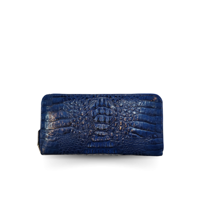 CROCODILE HORNBACK LEATHER LONG MEDIUM ZIPPED WALLET : CW01HKMMX