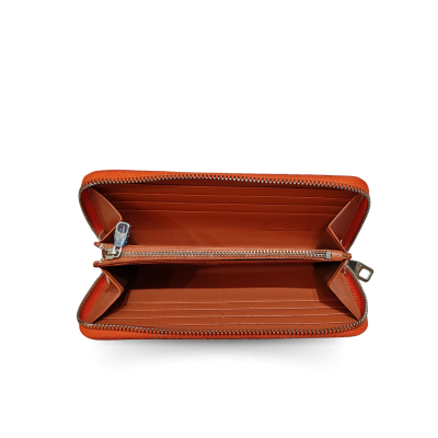 CROCODILE HORNBACK LEATHER LONG MEDIUM ZIPPED WALLET : CW01HKMMX