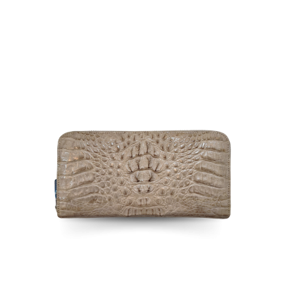 CROCODILE HORNBACK LEATHER LONG MEDIUM ZIPPED WALLET : CW01HKMMX