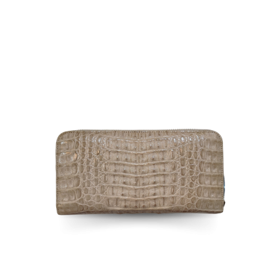 CROCODILE HORNBACK LEATHER LONG MEDIUM ZIPPED WALLET : CW01HKMMX