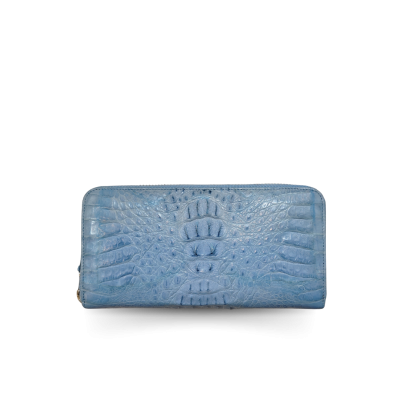 CROCODILE HORNBACK LEATHER LONG MEDIUM ZIPPED WALLET : CW01HKMMX