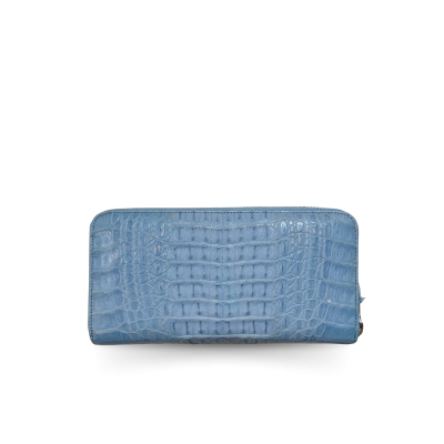 CROCODILE HORNBACK LEATHER LONG MEDIUM ZIPPED WALLET : CW01HKMMX