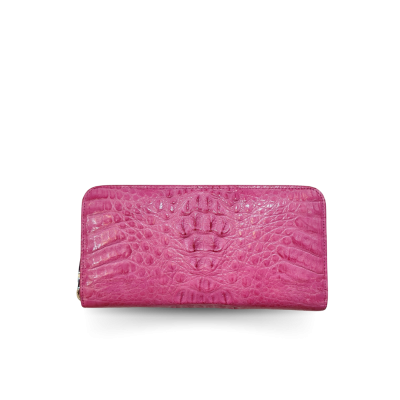 CROCODILE HORNBACK LEATHER LONG MEDIUM ZIPPED WALLET : CW01HKMMX