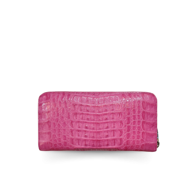CROCODILE HORNBACK LEATHER LONG MEDIUM ZIPPED WALLET : CW01HKMMX