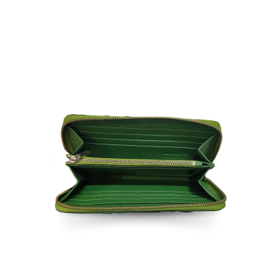 CW01HZ-M-MX : CROCODILE HALF HORNBACK LEATHER LONG MEDIUM ZIPPED WALLET