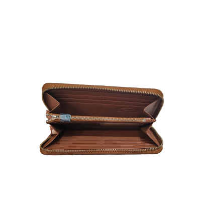 CW01HZ-M-MX : CROCODILE HALF HORNBACK LEATHER LONG MEDIUM ZIPPED WALLET